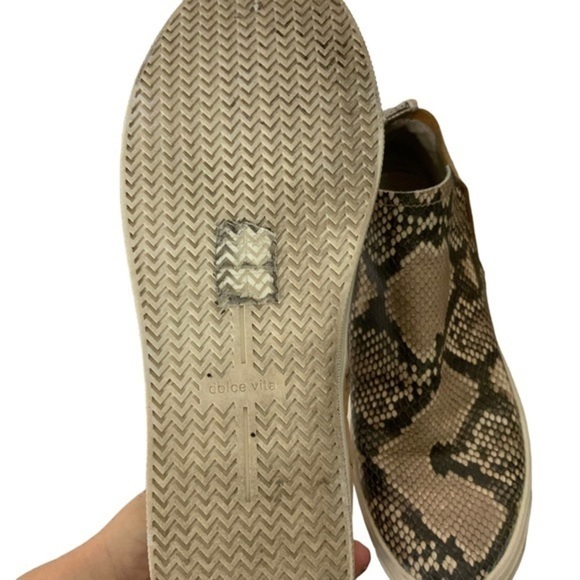 Dolce Vita Tate animal print Chelsea platform leather slip on loafer sneak… - Picture 7 of 8